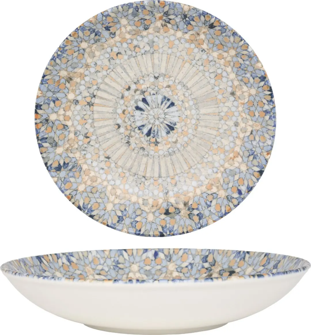 Bonna Luca Mosaic Porselein Serviesset 24-delig - 6 Personen - Multikleur - afbeelding 6 van 6
