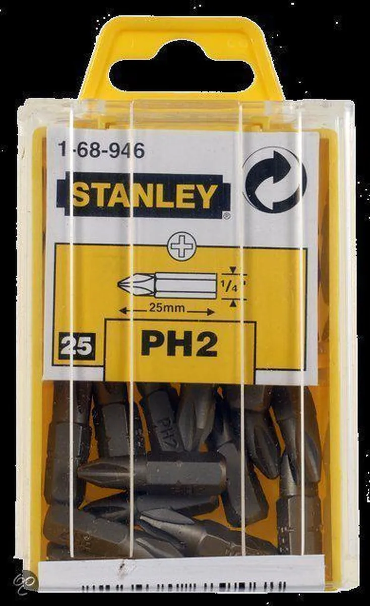 Stanley 1/4" Phillips Bit Nr.2 - Metaal