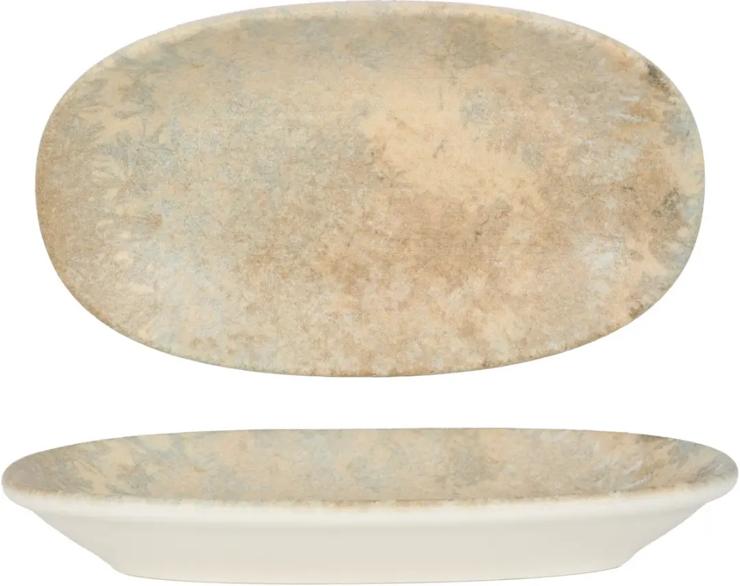 Bonna Luz Porseleinen Serveerschalen - 19x11cm - Multikleur - 2 Stuks