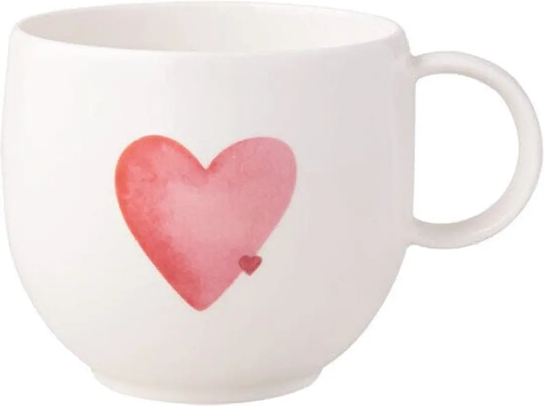 Villeroy & Boch With Love Sending Love Mokken - 6 Stuks - Wit - afbeelding 5 van 6