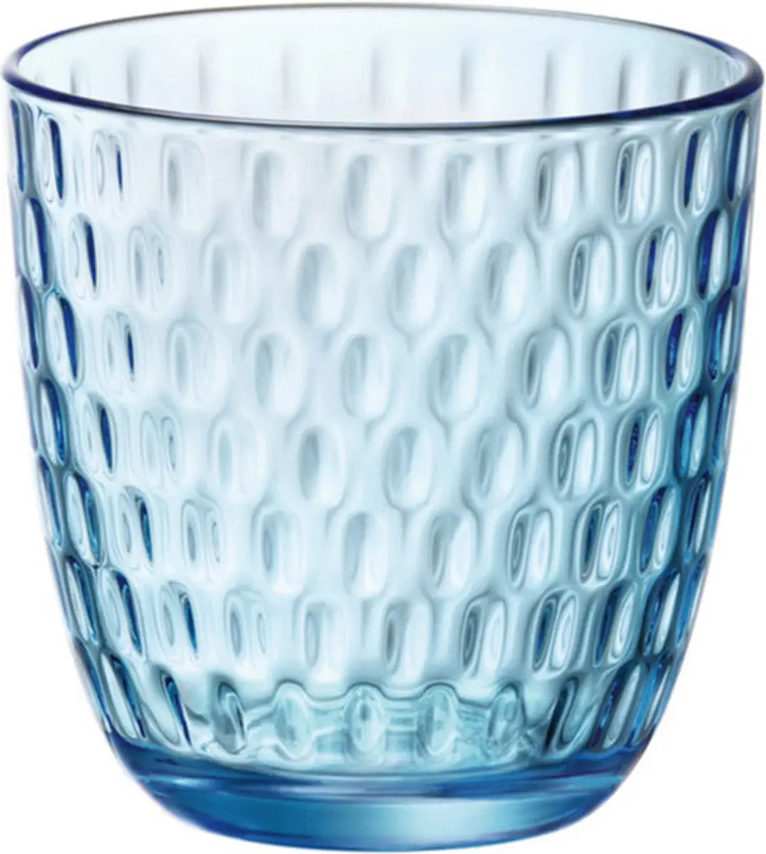 Bormioli Rocco Waterglas 290ml - Blauw Relief - 8 Stuks