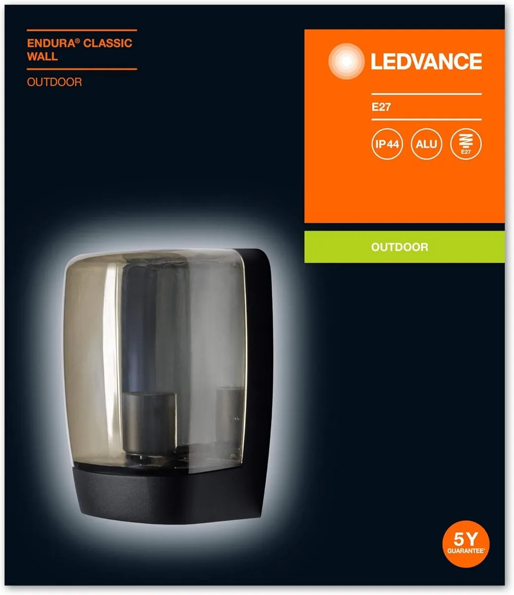 LEDVANCE Endura Style Classic Wall E27 LED Wandlamp - Wit