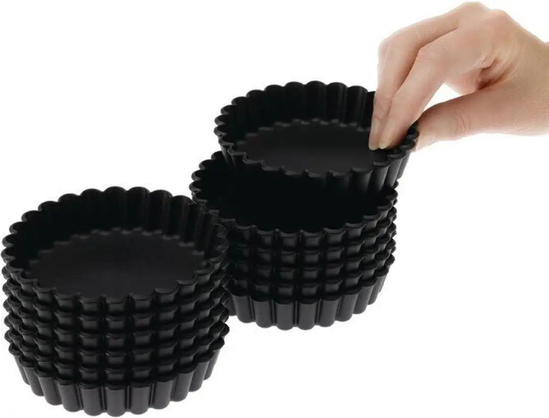 Matfer Bourgeat Exoglass Geribbelde Vormpjes 10cm - 12 Stuks