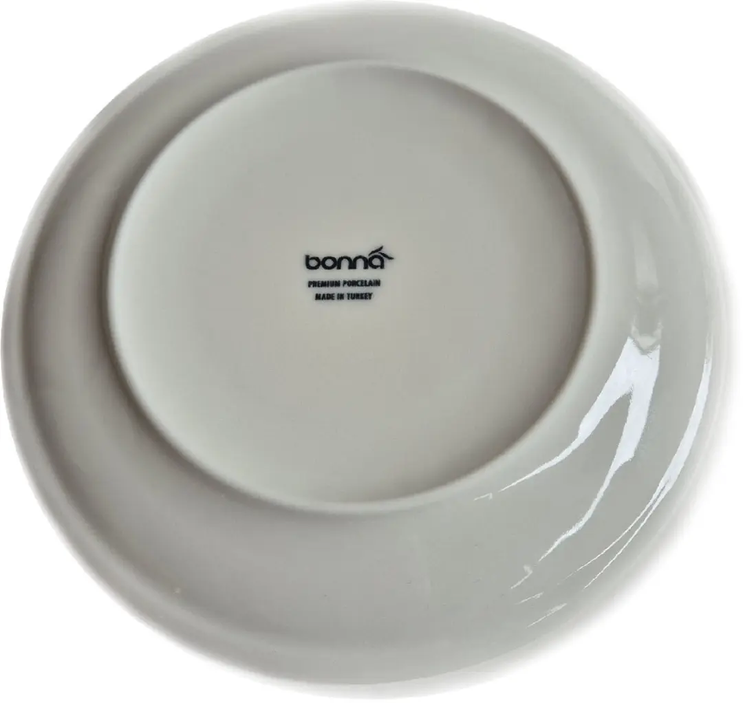 Bonna Gourmet Porseleinen Bord - Off white 21cm - 12 Stuks