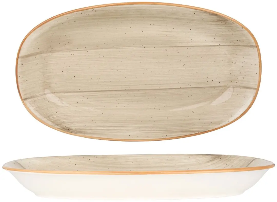 Bonna Aura Terrain Serveerschaal - 34x19cm - Multikleur - 2 Stuks