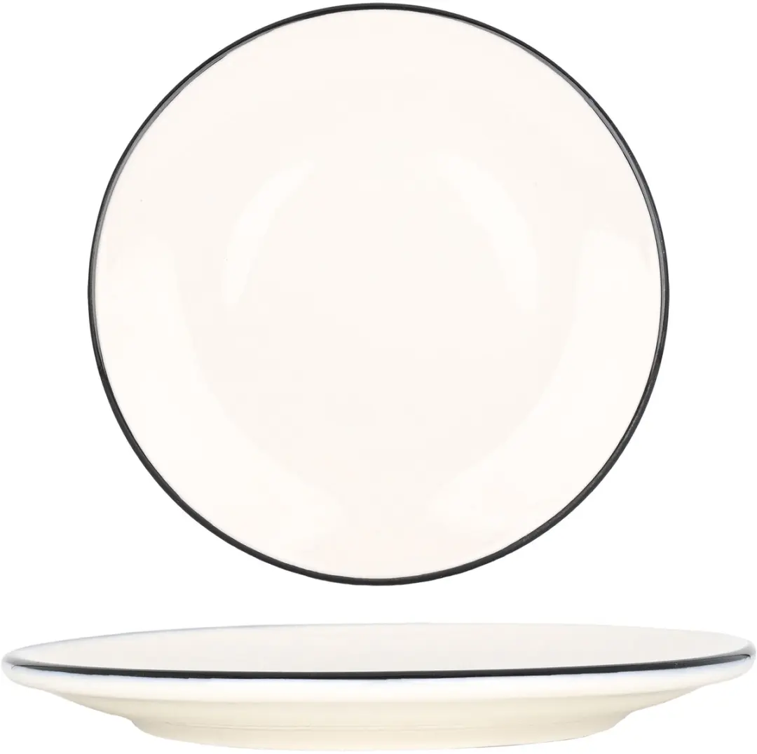 Bonna Dinerbord Linea Black Porselein