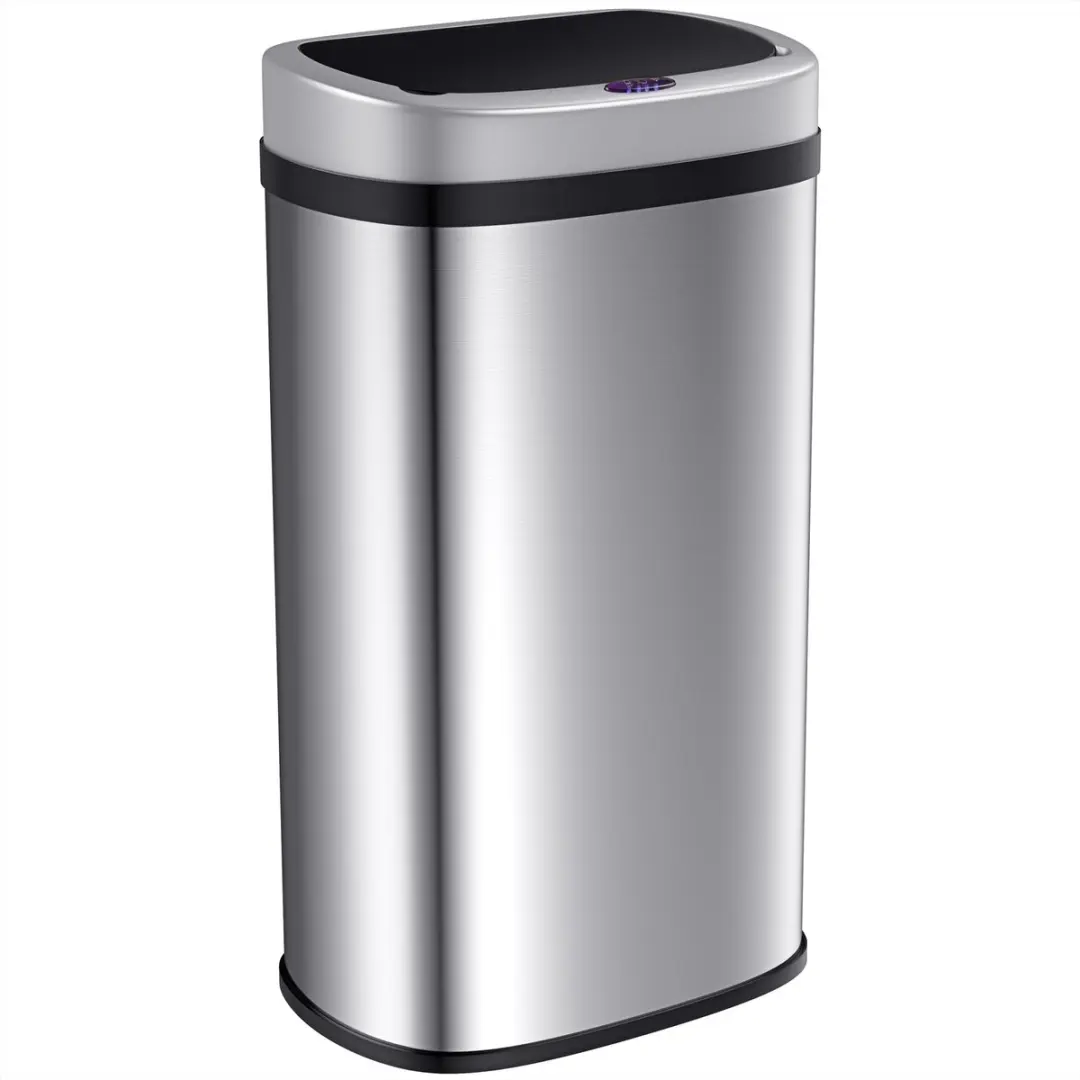 Monzana Sensor Vuilnisbak 58L RVS
