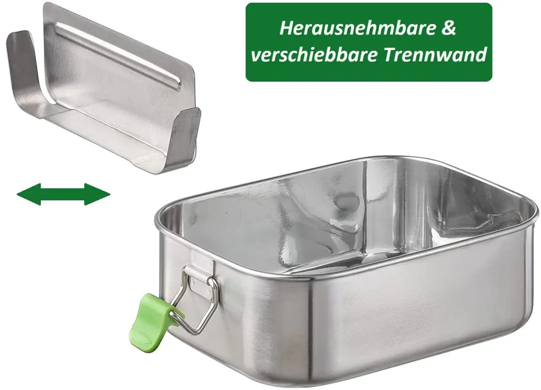 APS RVS Lunchbox 800ml - Zilver - afbeelding 6 van 6