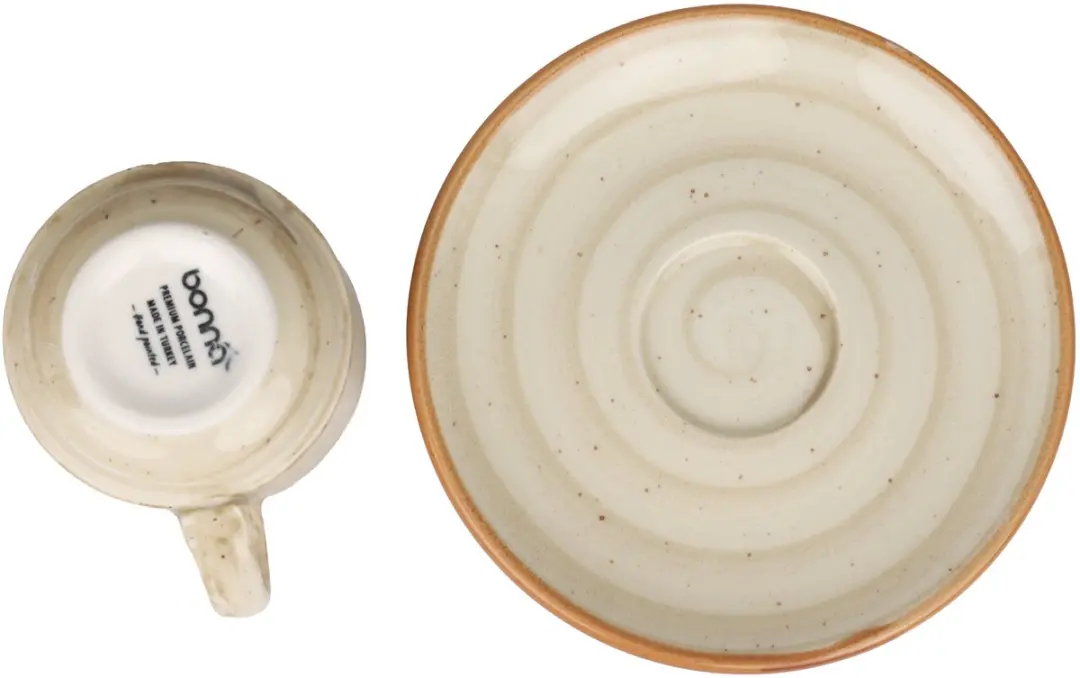 Bonna Aura Terrain Espressokopjes 80cc - Geel - 6-delig