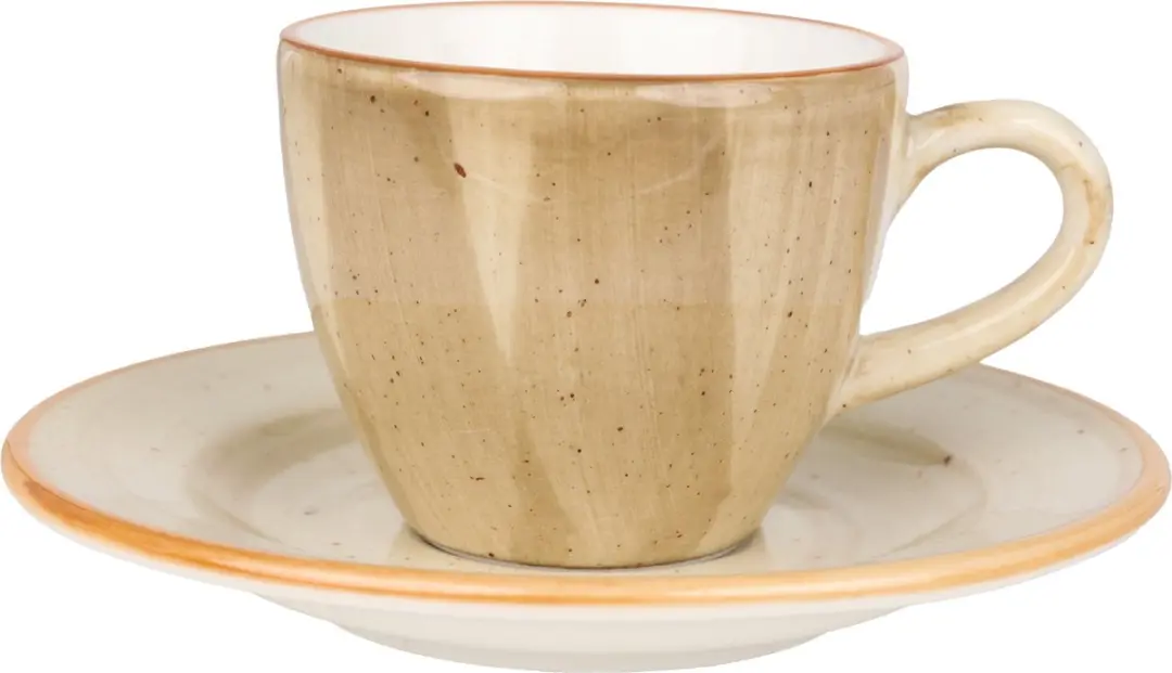 Bonna Aura Terrain Espressokopjes 80cc - Geel - 6-delig
