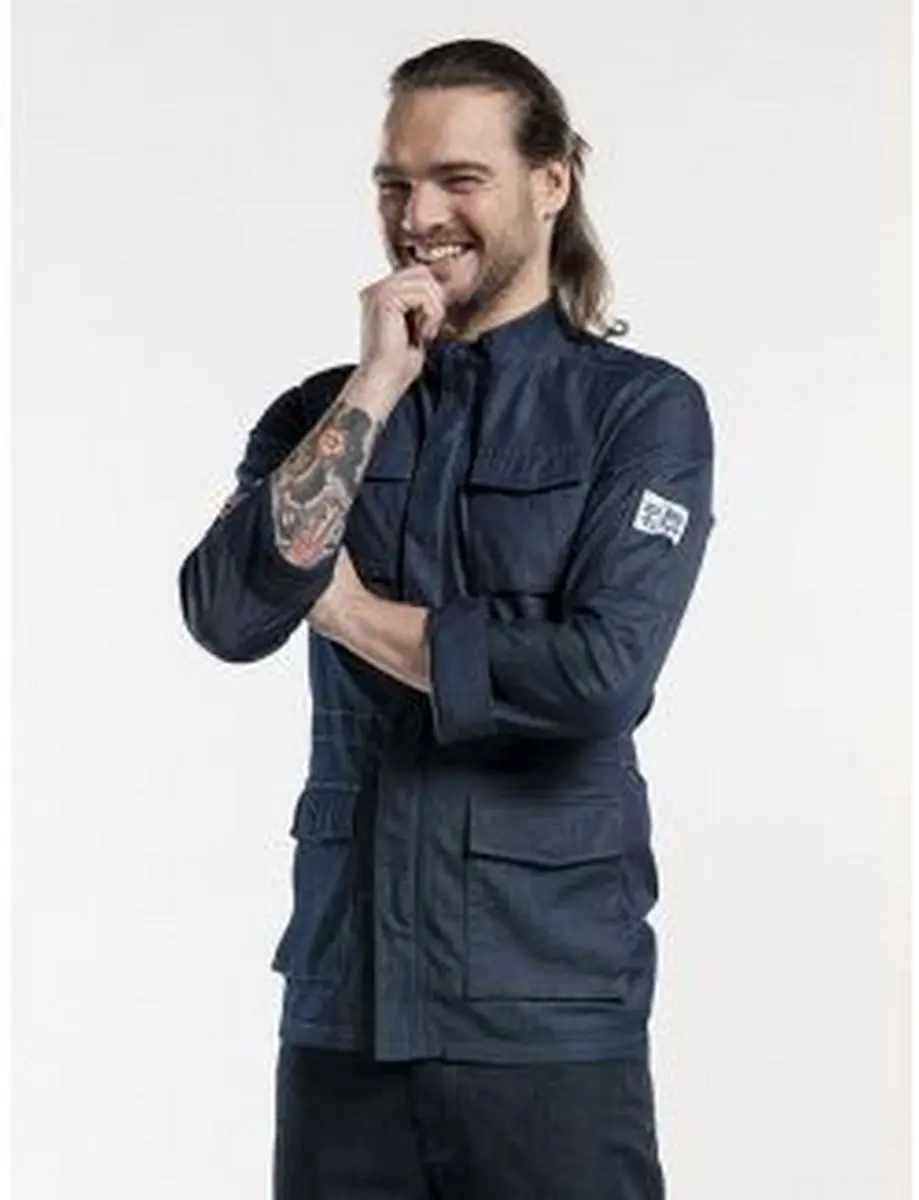Chaud Devant Chef Jacket Stretch Denim XL