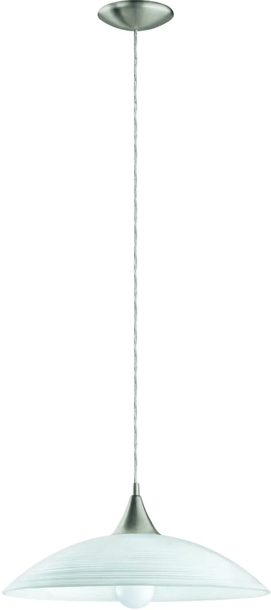 Eglo Lazolo Hanglamp - Ø420mm Nikkel-Mat Wit