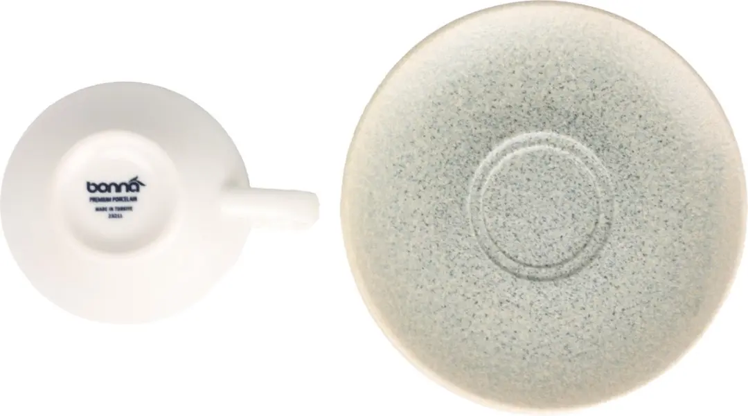 Bonna Luca Ocean Theekopjes & Schotels - 230cc - Wit - 6-delig