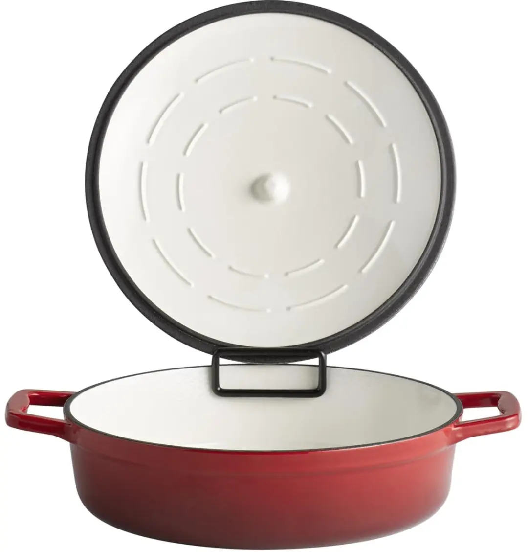 APS Braadpan Gietijzer 28cm - Rood