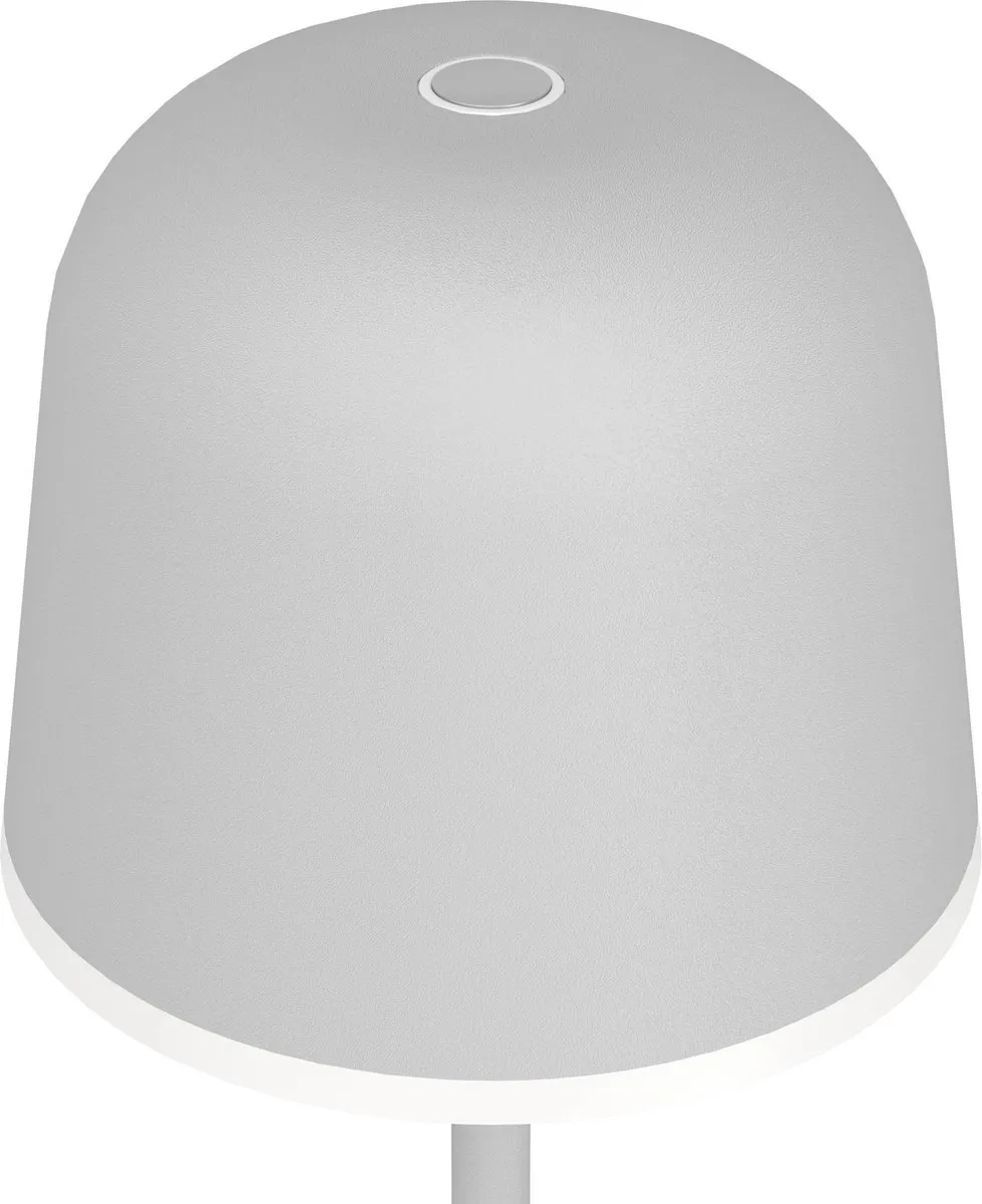 Eglo Mannera Oplaadbare Tafellamp - Grijs/Wit - 38 uur