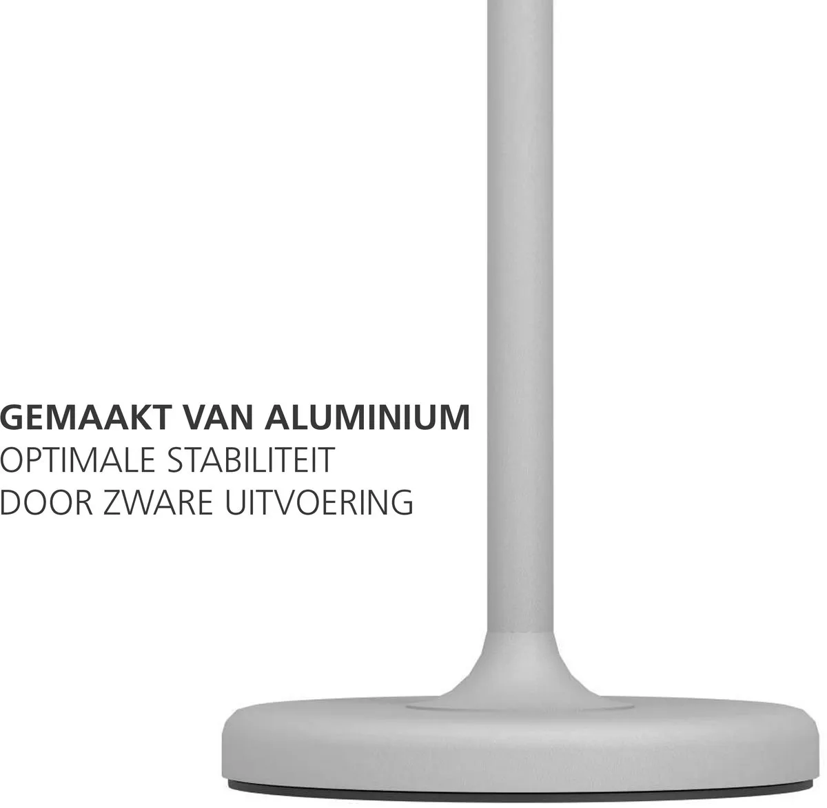 Eglo Mannera Oplaadbare Tafellamp - Grijs/Wit - 38 uur