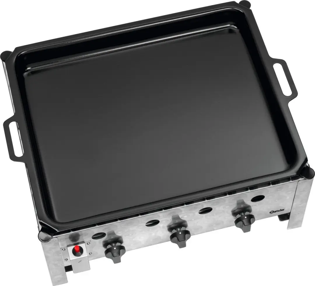 Bartscher 1061933 Gas-Tafelbraadgrill - 3 Branders - Grijs/Zwart