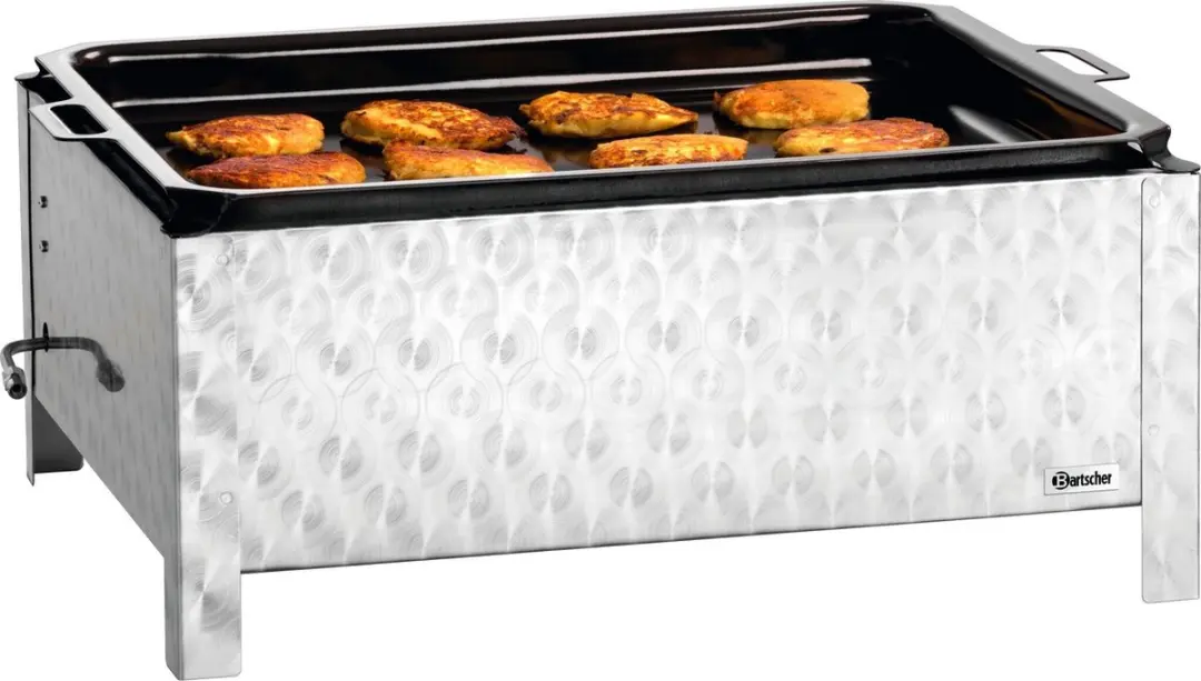 Bartscher 1061933 Gas-Tafelbraadgrill - 3 Branders - Grijs/Zwart