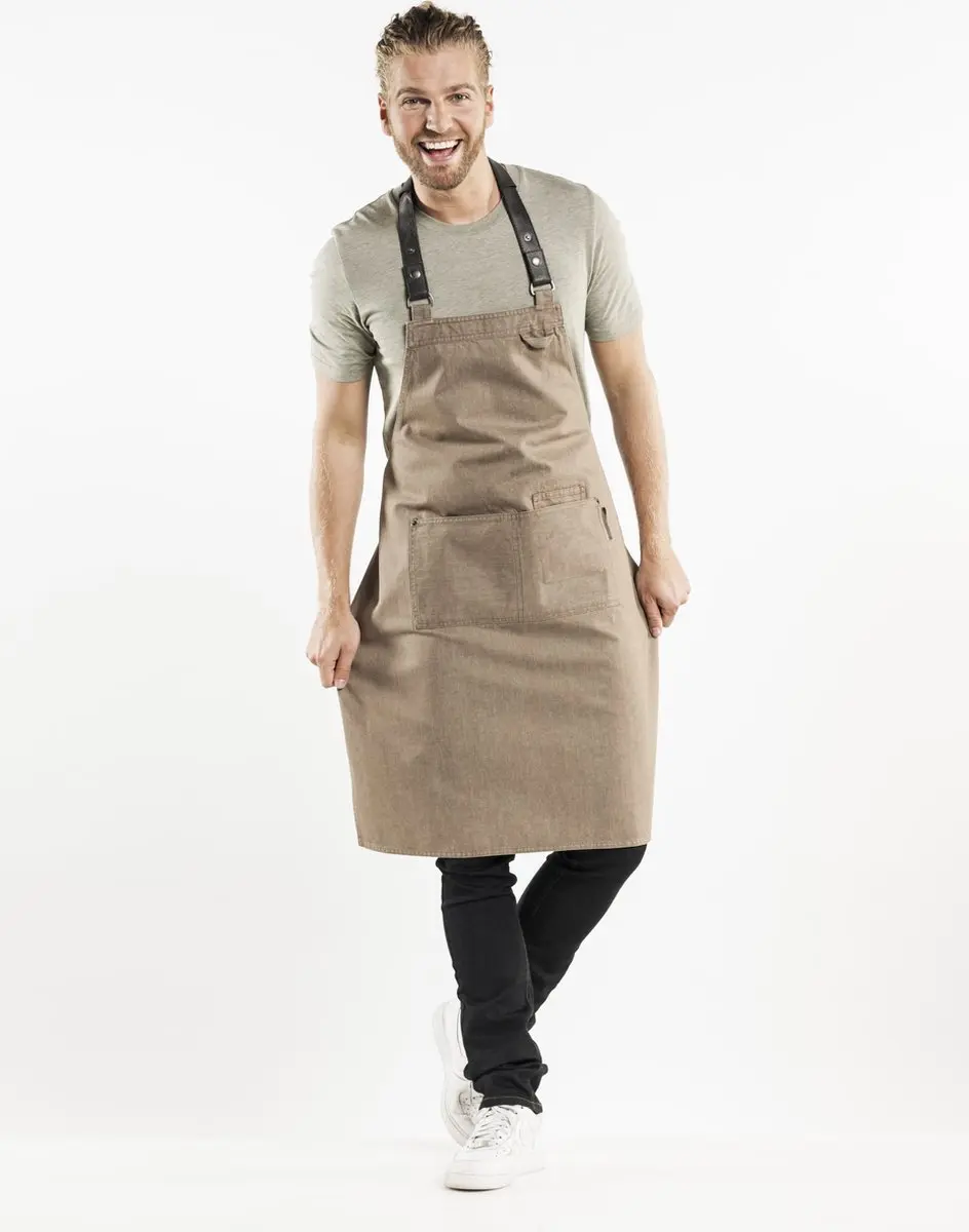 Chaud Devant Schort Forene Denim - Taupe