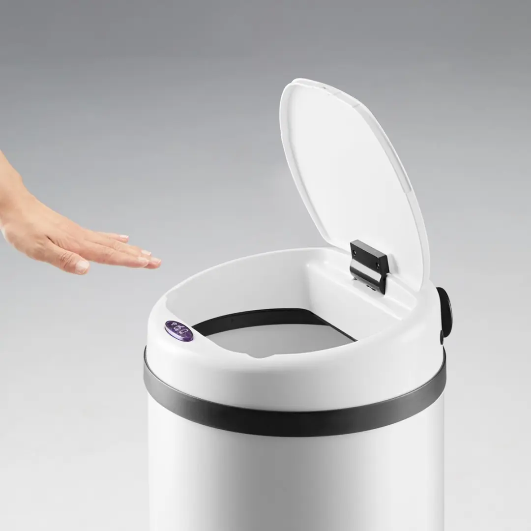 Monzana Automatische Prullenbak 40L - Wit