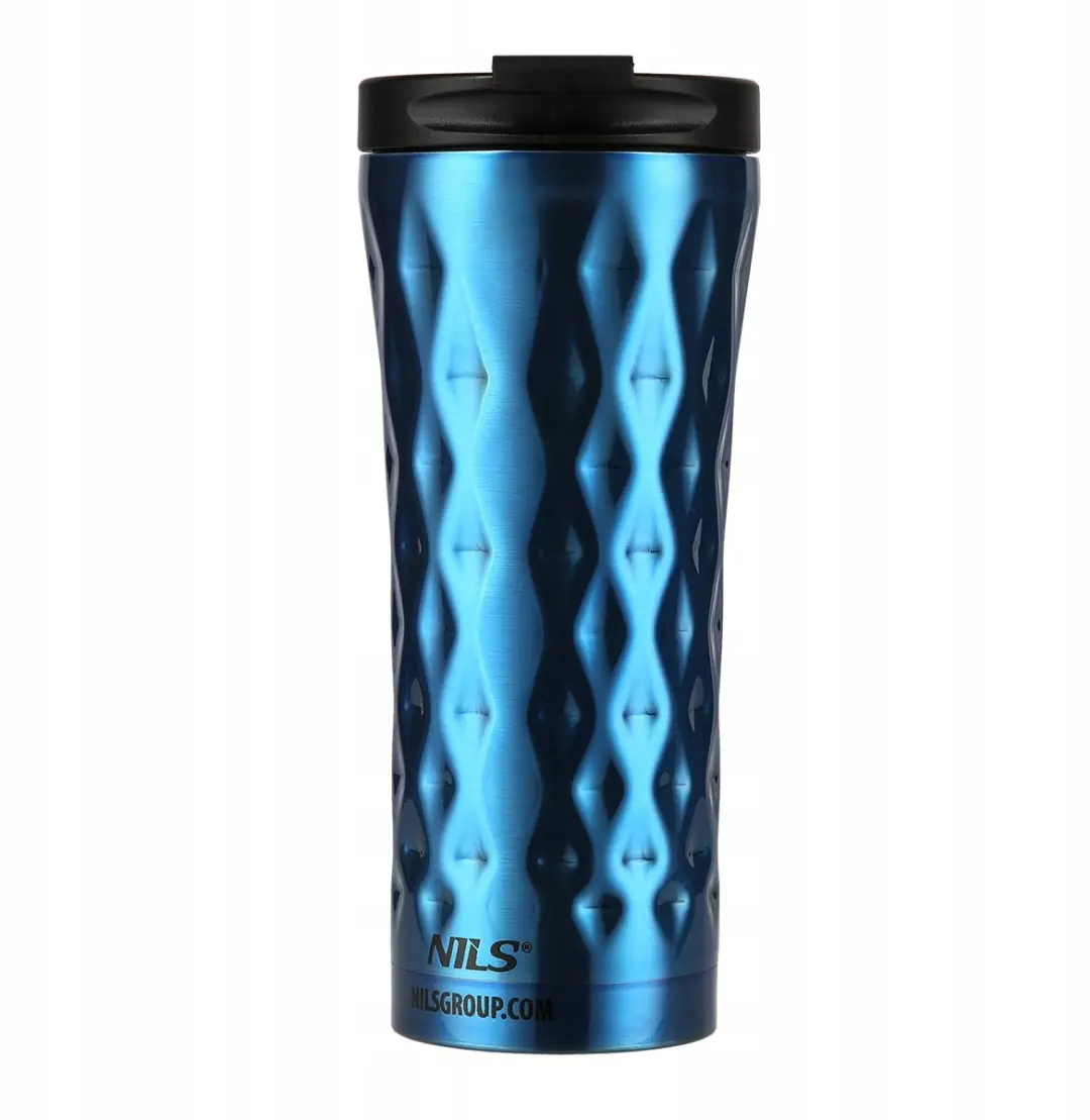 Nils Thermos Bidon 0,5L - Blauw - 12u Warm/24u Koud