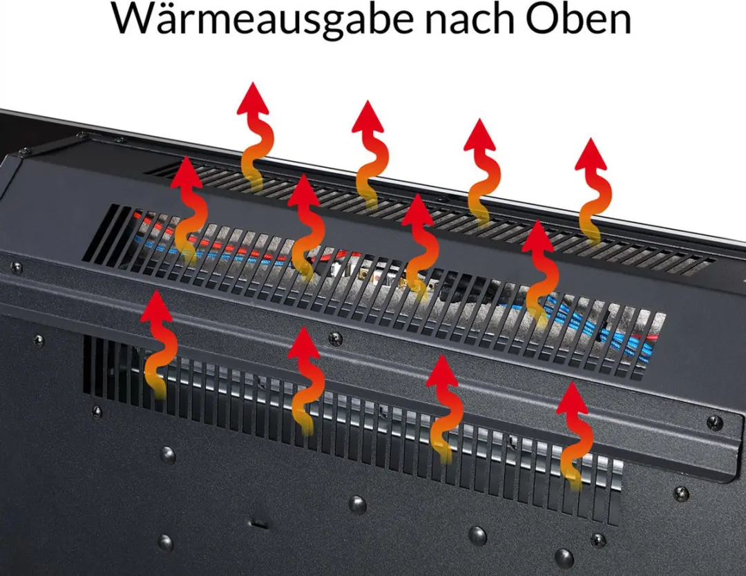 Monzana Elektrische Sfeerhaard 1800W - Zwart