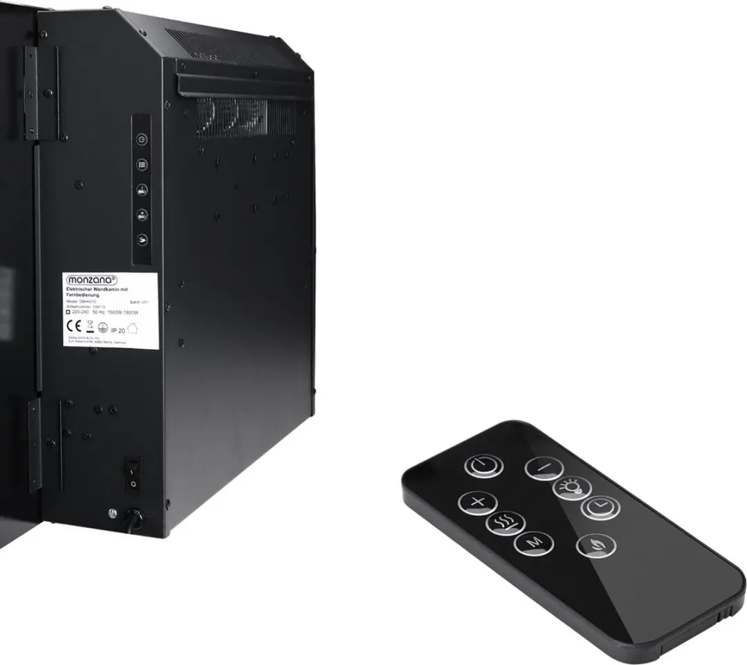 Monzana Elektrische Sfeerhaard 1800W - Zwart