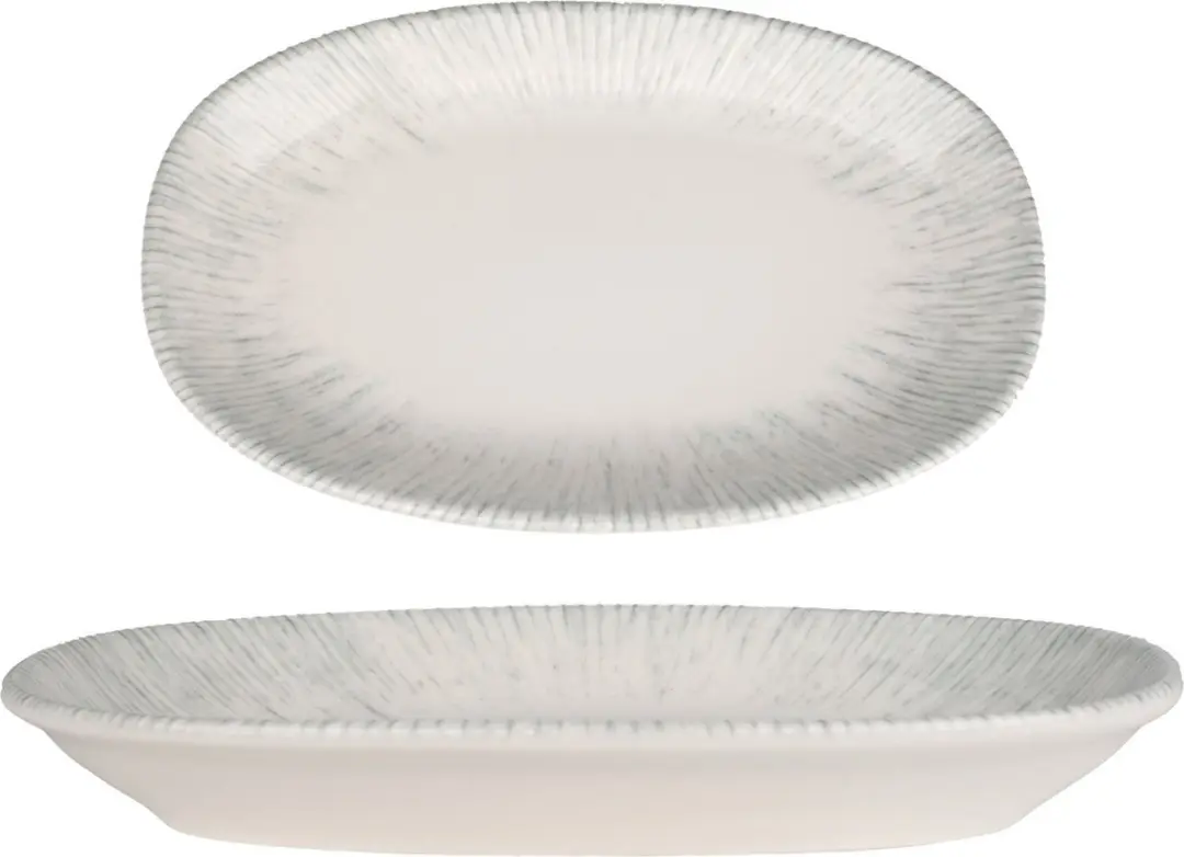Bonna Serveerschalen - Porselein - 29x17cm - Wit - 2 Stuks