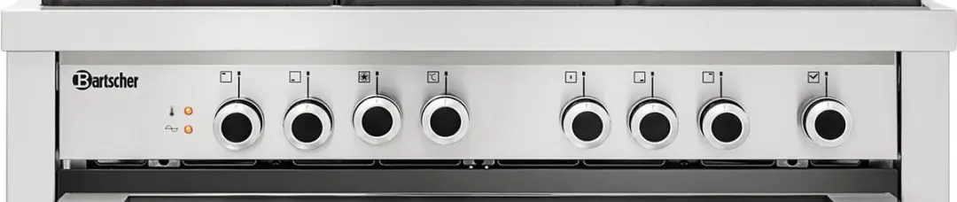 Bartscher BGH 600 521 Gasfornuis - 5 Kookzones 1 Oven - Grijs