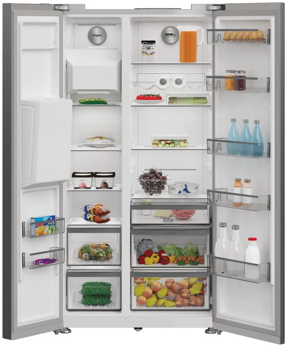 Whirlpool WHG2 6573W X4E Amerikaanse Koelkast 578L - Roestvrijstaal - afbeelding 6 van 6