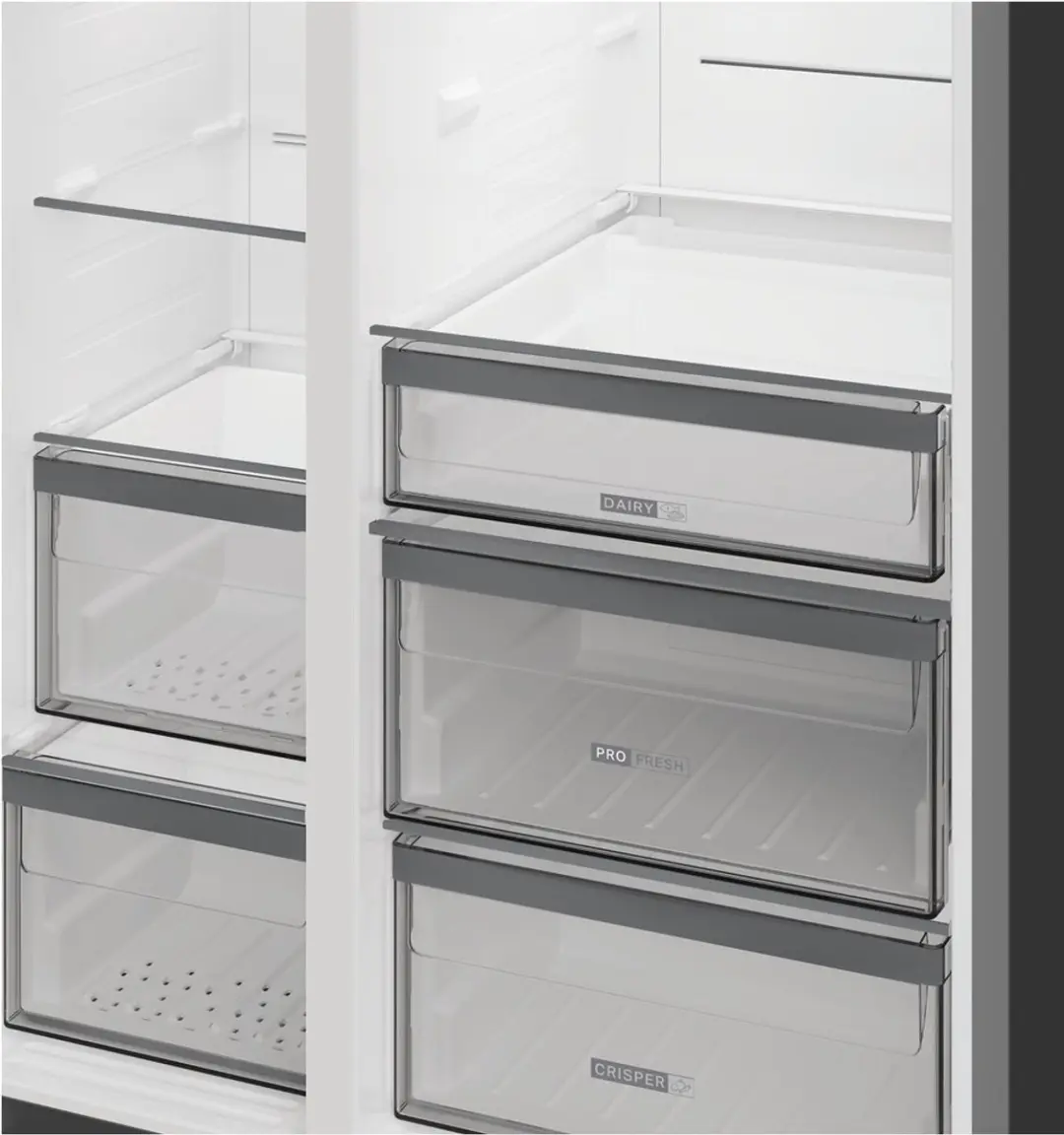 Whirlpool WHG2 6573W X4E Amerikaanse Koelkast 578L - Roestvrijstaal