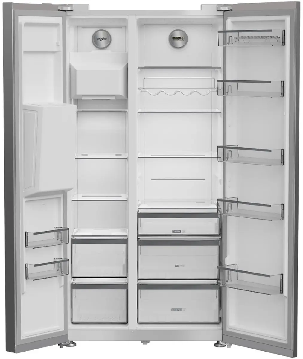 Whirlpool WHG2 6573W X4E Amerikaanse Koelkast 578L - Roestvrijstaal