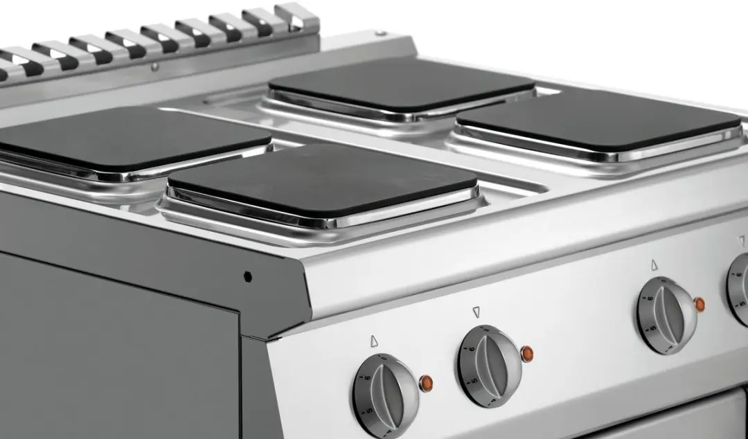 Bartscher 700 B800 Elektrisch Fornuis - 4 Kookplaten - Convectieoven - RVS