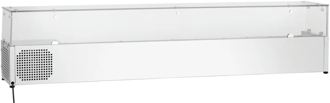 Bartscher GL3-2005 Opzetkoelvitrine - 10x 1/4 GN - Grijs