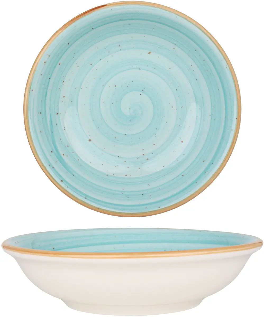 Bonna Diepbord Aqua Porselein 15cm