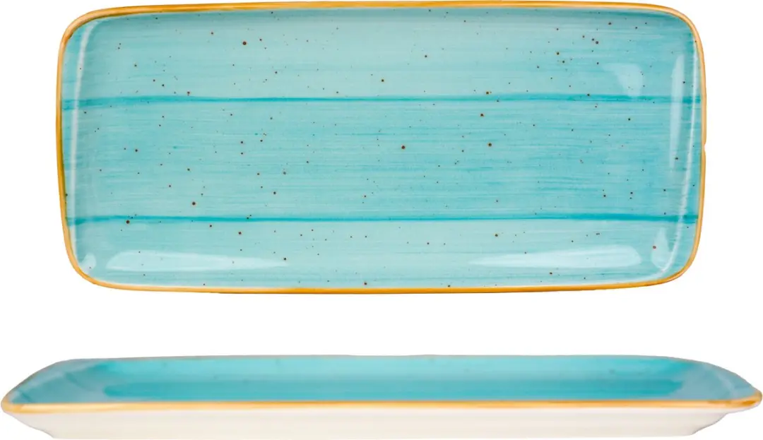 Bonna Serveerschaal Aqua - 34x16cm - 2 Stuks