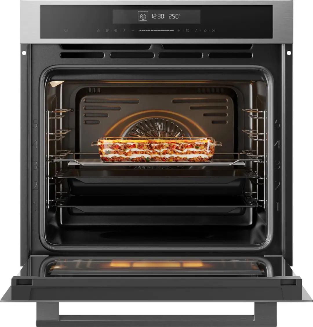 Inventum IOM6035RT Inbouw Combi-oven 72L - Zwart/RVS