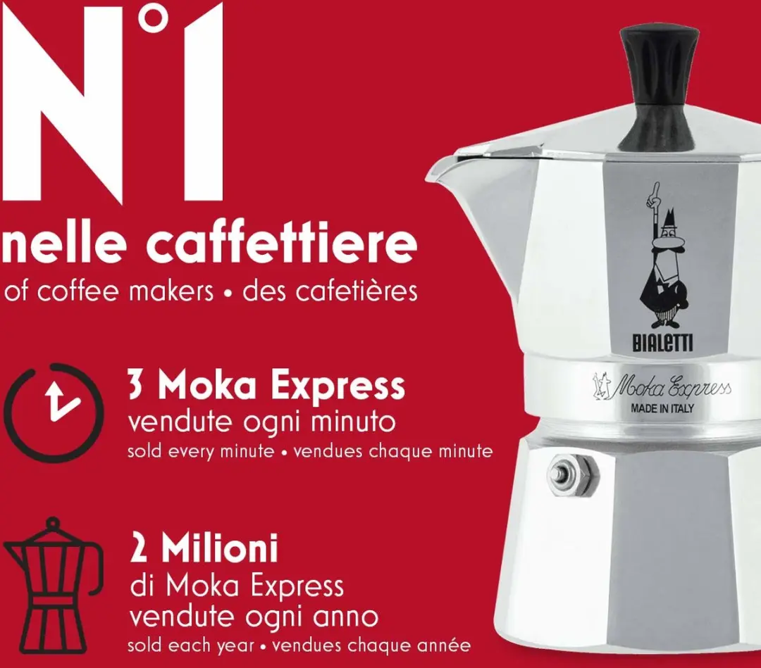 Bialetti Moka Express 0,06L - Zwart