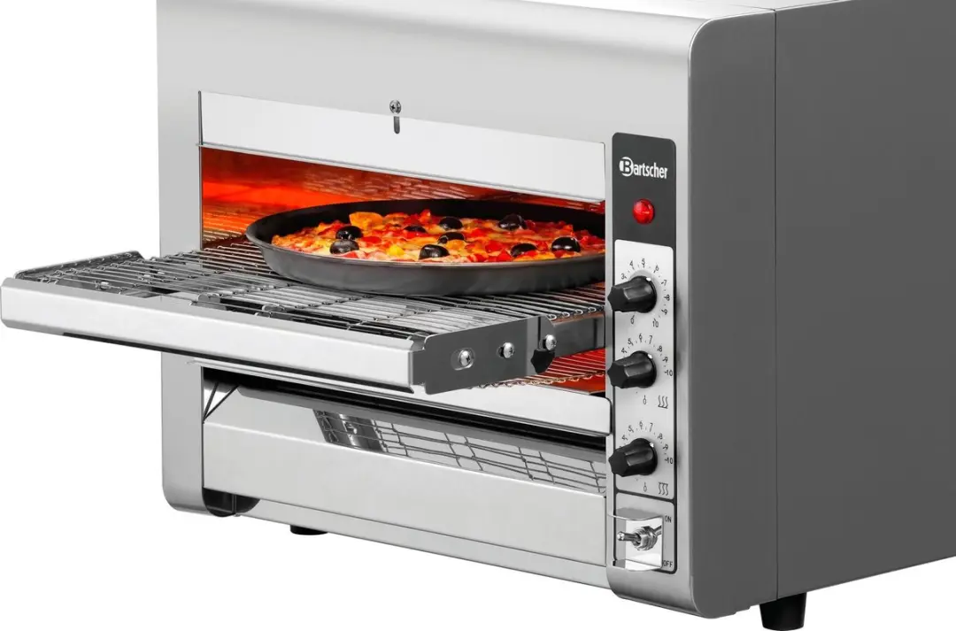 Bartscher Doorloop-Pizzaoven 3600TB10 - 1 Liter - RVS