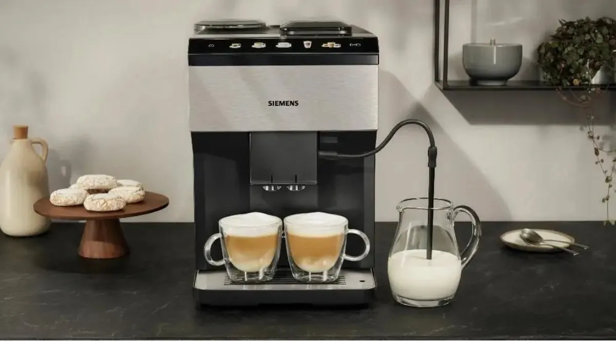 Siemens iQ500 TP517DF3 Volledig Automatische Espressomachine - Zwart/Roestvrijstaal