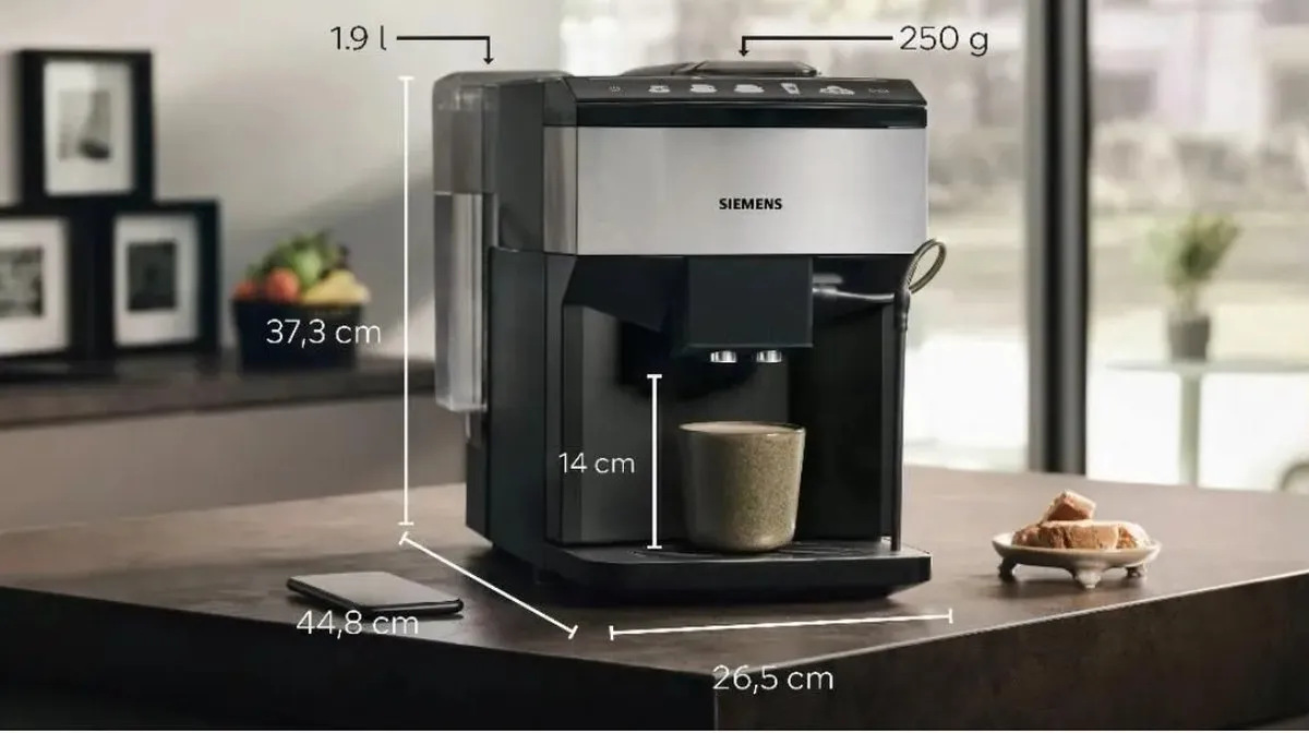 Siemens iQ500 TP517DF3 Volledig Automatische Espressomachine - Zwart/Roestvrijstaal