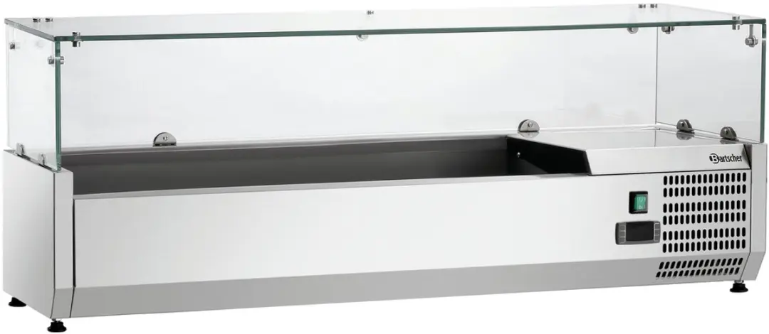 Bartscher GL4-1201 Koelopzetvitrine - RVS