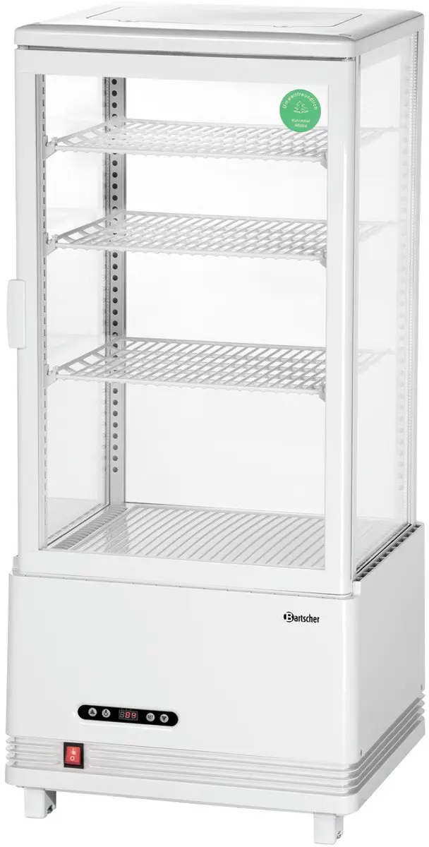 Bartscher Mini-koelvitrine 78L - 700978 Wit