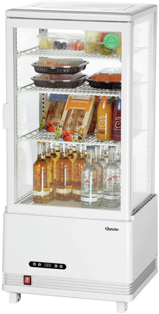 Bartscher Mini-koelvitrine 78L - 700978 Wit - afbeelding 6 van 6