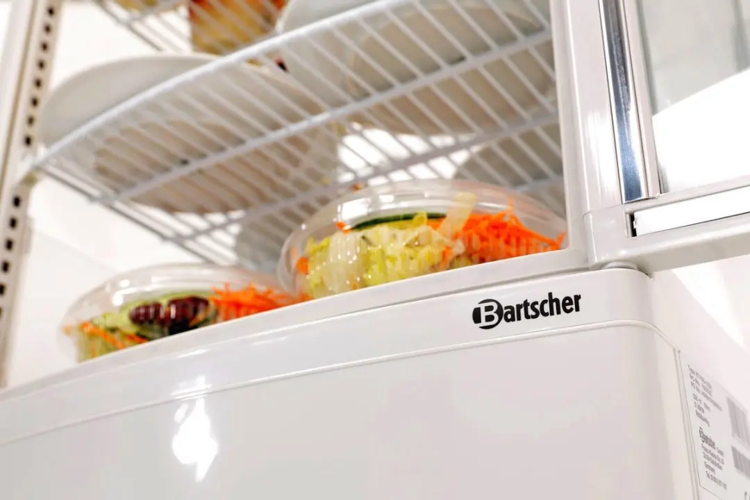 Bartscher Mini-Koelvitrine 86L - Dubbelzijdig - 3 Plateaus - Wit - afbeelding 6 van 6
