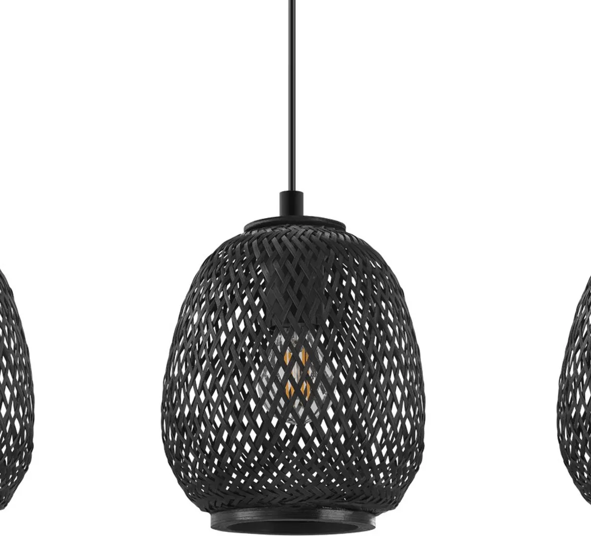 Eglo Dembleby 1 Hanglamp E27 - 90cm - Zwart