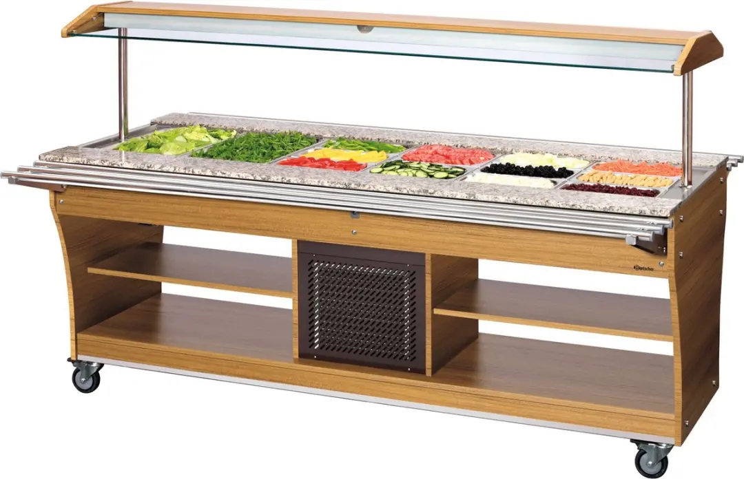 Bartscher 125527 Buffetwagen Koud - 6x 1/1 GN - RVS