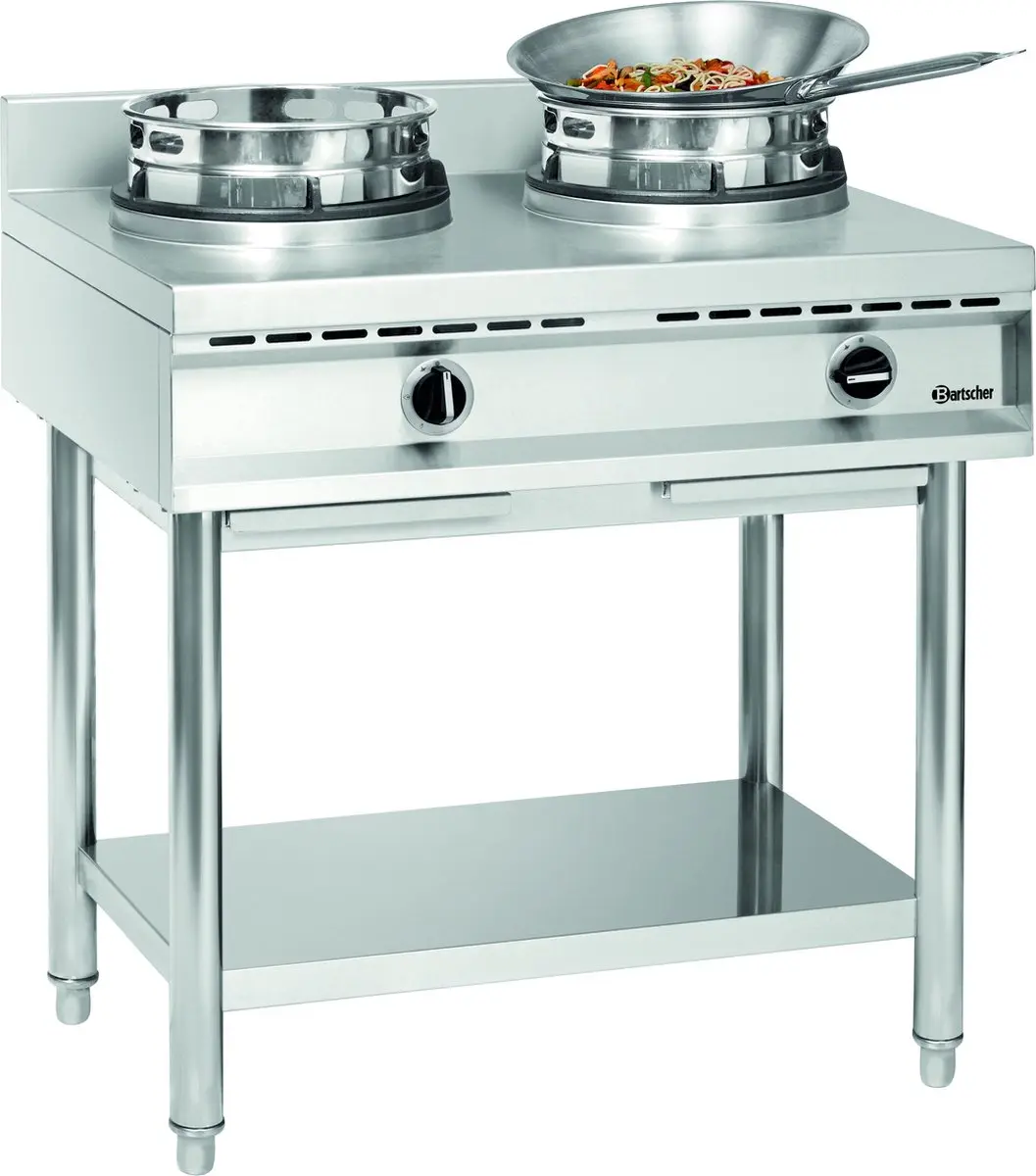 Bartscher Wokkookplaat 2 Branders - 23000W - RVS - afbeelding 6 van 6