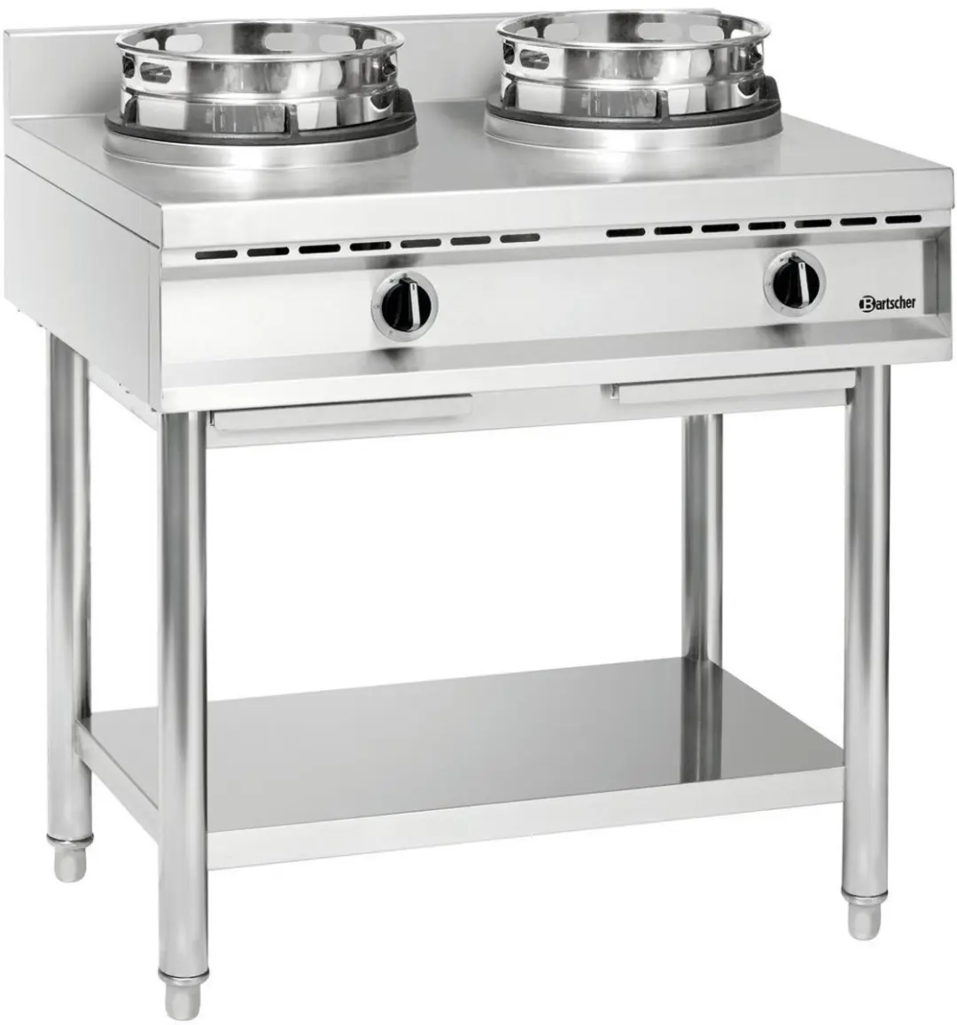 Bartscher Wokkookplaat 2 Branders - 23000W - RVS