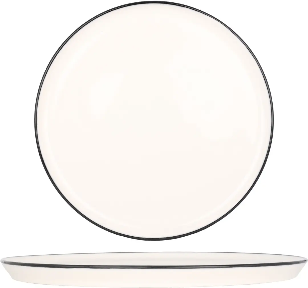 Bonna Linea Black Dinerbord Porselein 28cm